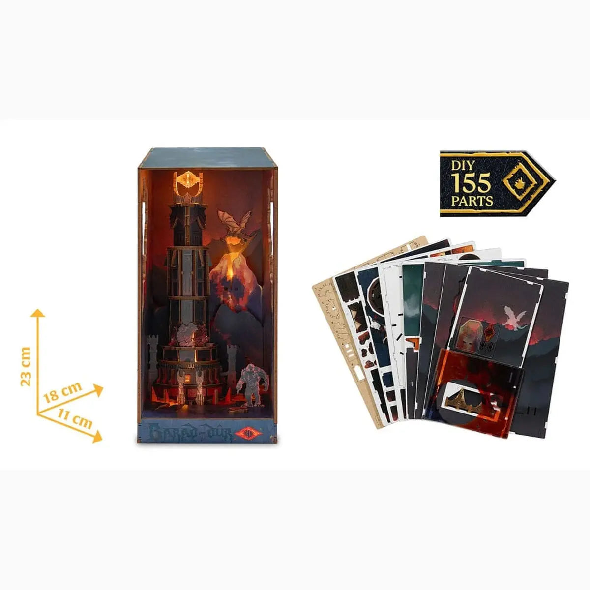 Le Seigneur des anneaux maquette Book Nook Tiny Adventures Barad-Dûr 23 cm - Image 5