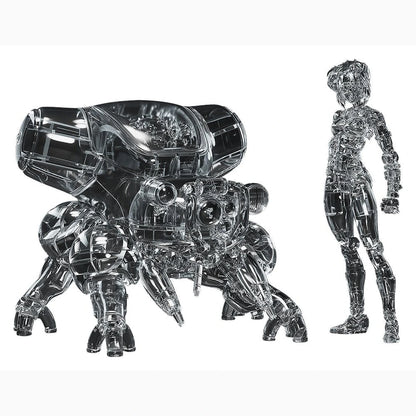 Ghost in the Shell Plastic Model Kit PLAMAX minimum factory Motoko Kusanagi avec Fuchikoma: Thermoptic Camouflage Ver. 8 cm - Image 1