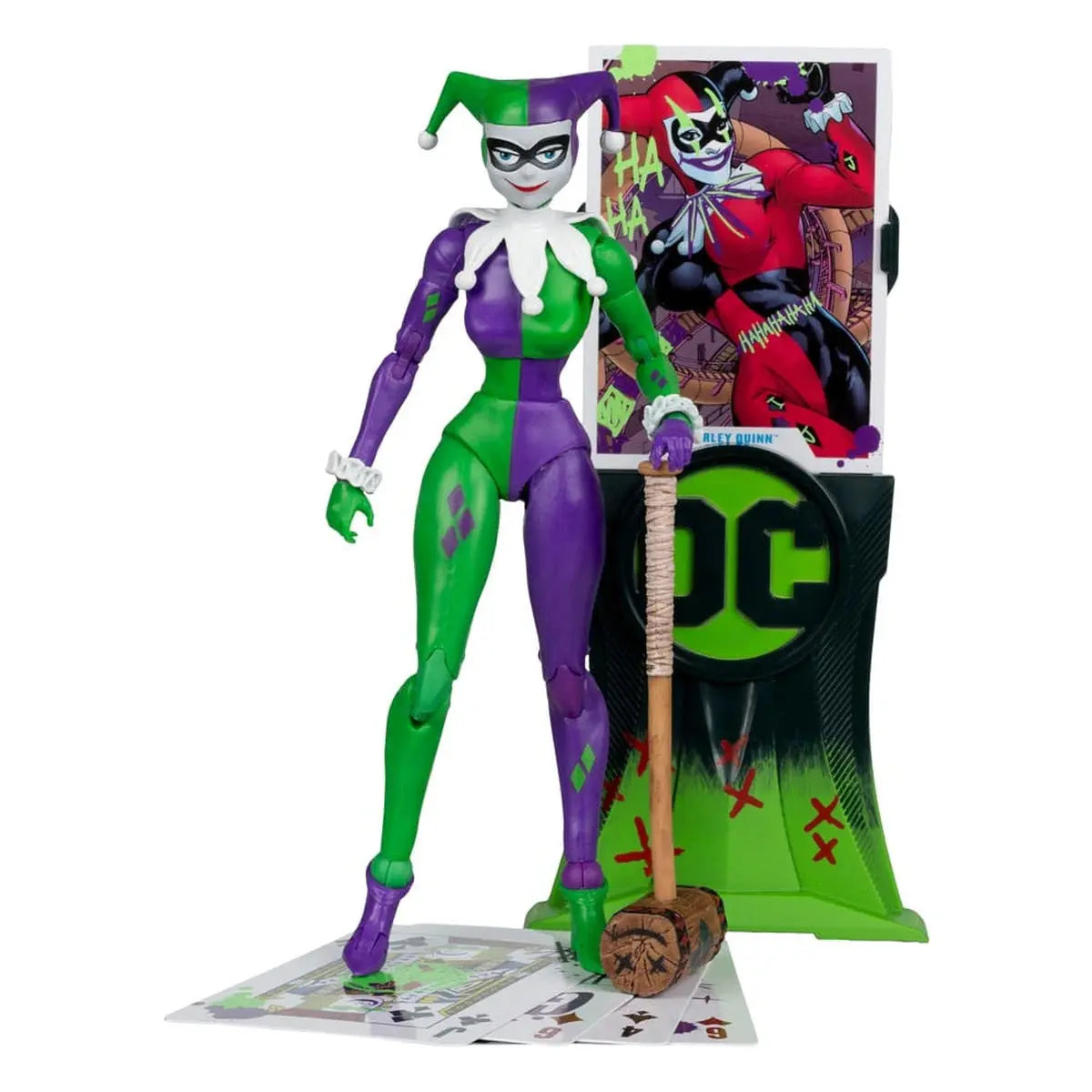 DC Multiverse figurine Harley Quinn (DC Classic) Jokerized (Gold Label) 18 cm - Image 3