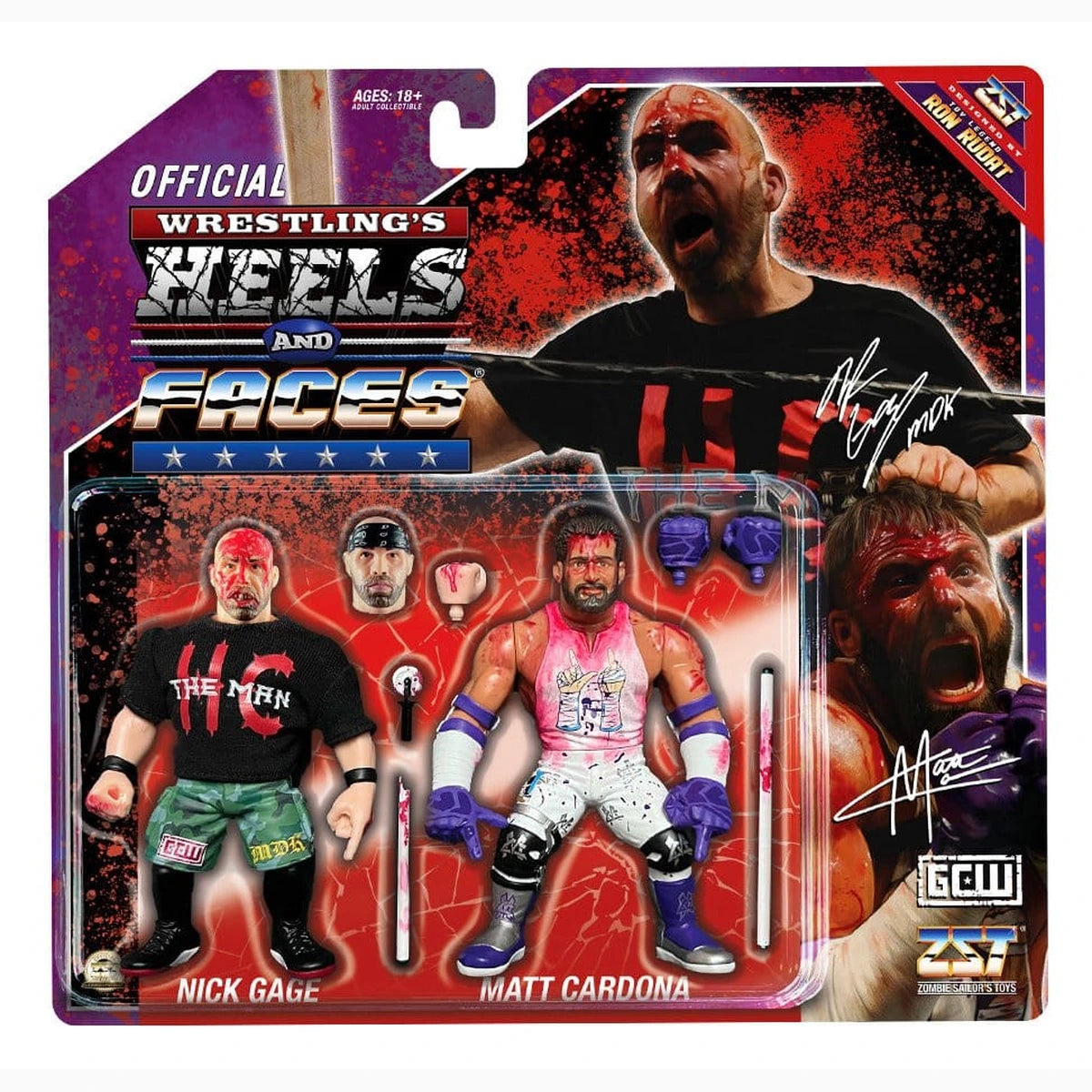 Zombie Sailor's Toys figurines pack de 2 Nick Gage vs. Matt Cardona 11 cm - Image 3