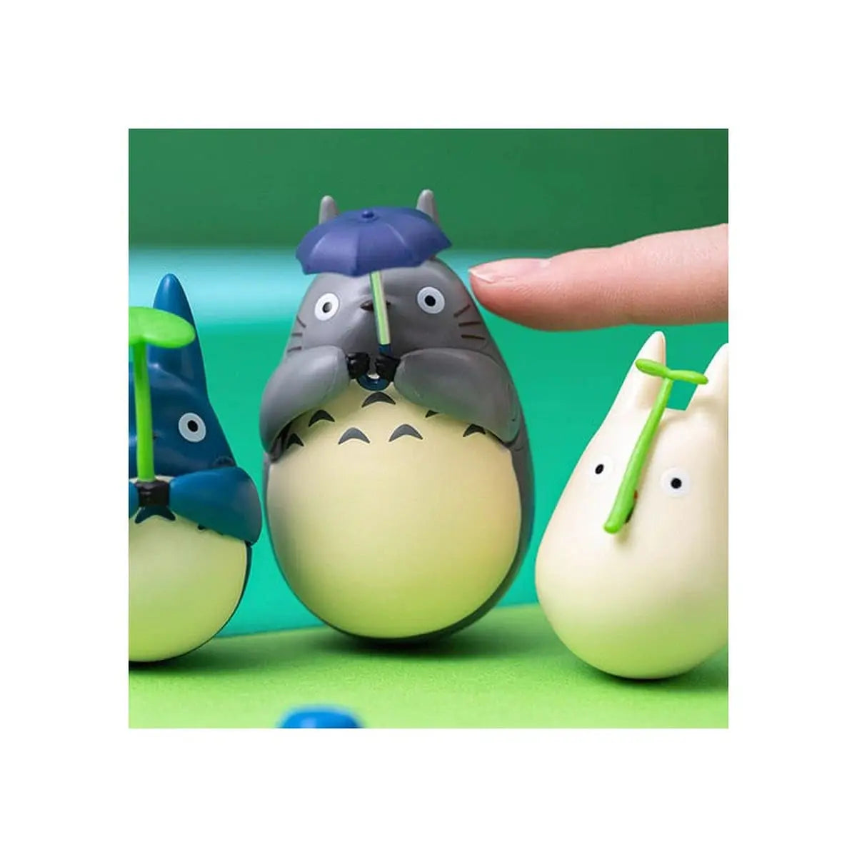 Mon voisin Totoro figurine culbuto Big Totoro with leaf 7 cm - Image 6