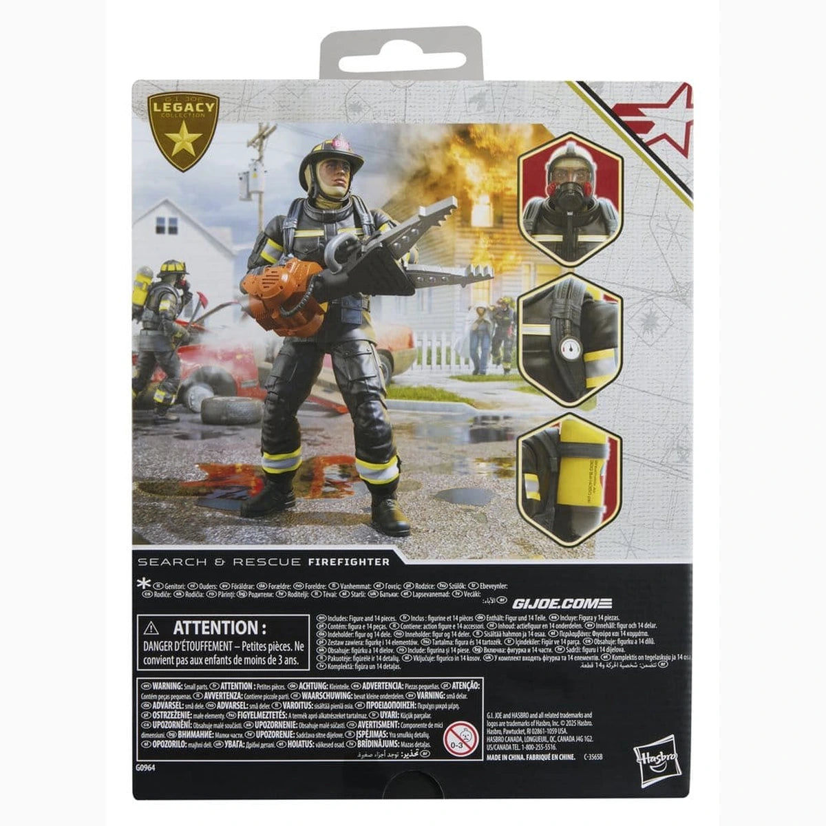 G.I. Joe Classified Series Legacy Collection figurine Search & Rescue Firefighter 15 cm - Image 2