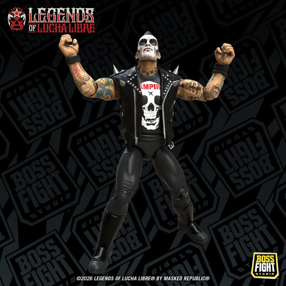 Legends of Lucha Libre Fanaticos figurine Vampiro Coffin Box Resurrected 15 cm - Image 4