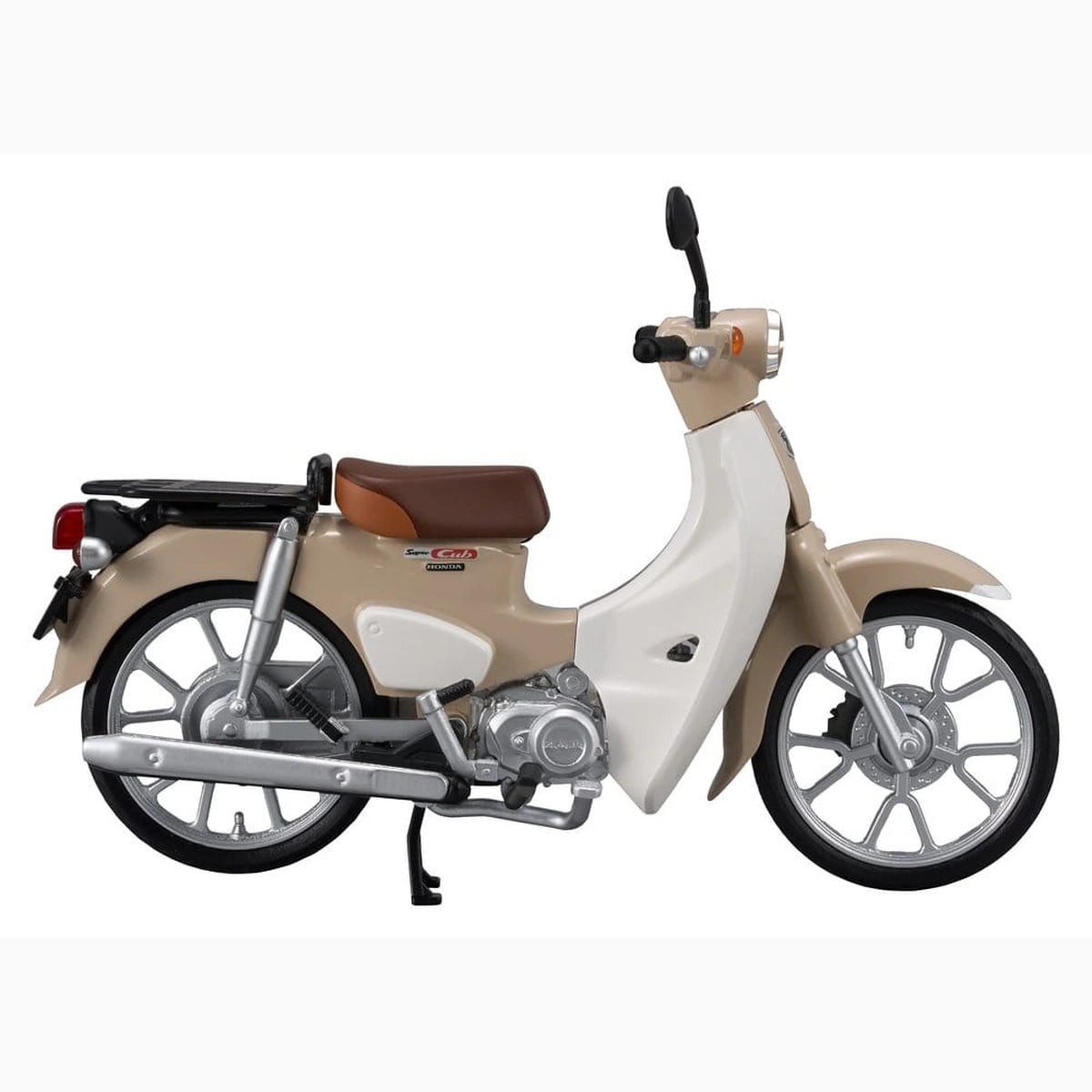 Honda Plastic Model Kit Kaitanics Super Cub 110 Virgin Beige - Image 3