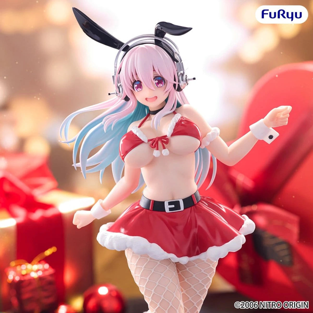 Super Sonico figurine PVC BiCute Bunnies Santa Ver. 30 cm - Image 5