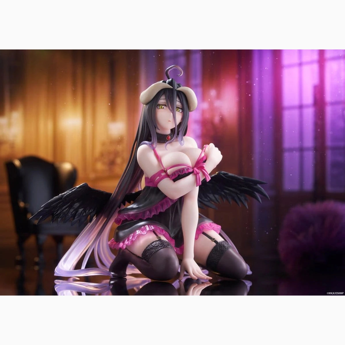 Overlord figurine PVC Desktop Cute Albedo (Negligee ver.) 13 cm - Image 4