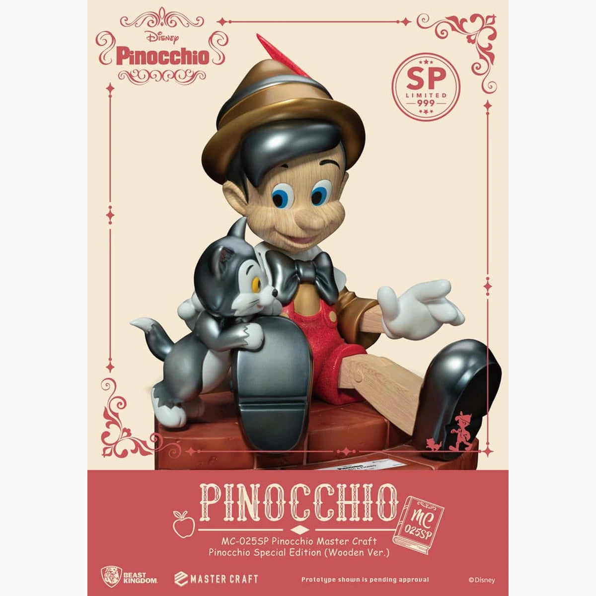 Disney statuette Master Craft Pinocchio Wooden Ver. Special Edition 27 cm - Image 5