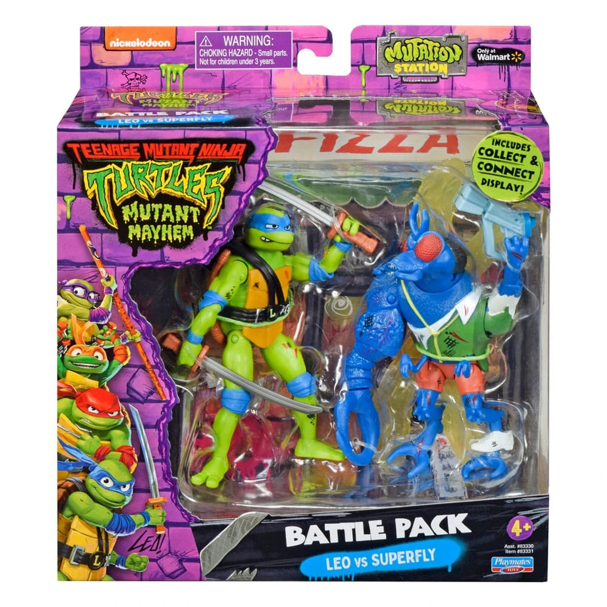 Tortues Ninja figurines Leonardo vs. Super Fly 11 cm - Image 3
