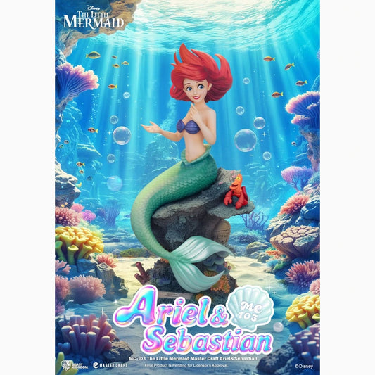 La Petite Sirène statuette Master Craft Ariel & Sébastien 42 cm - Image 1