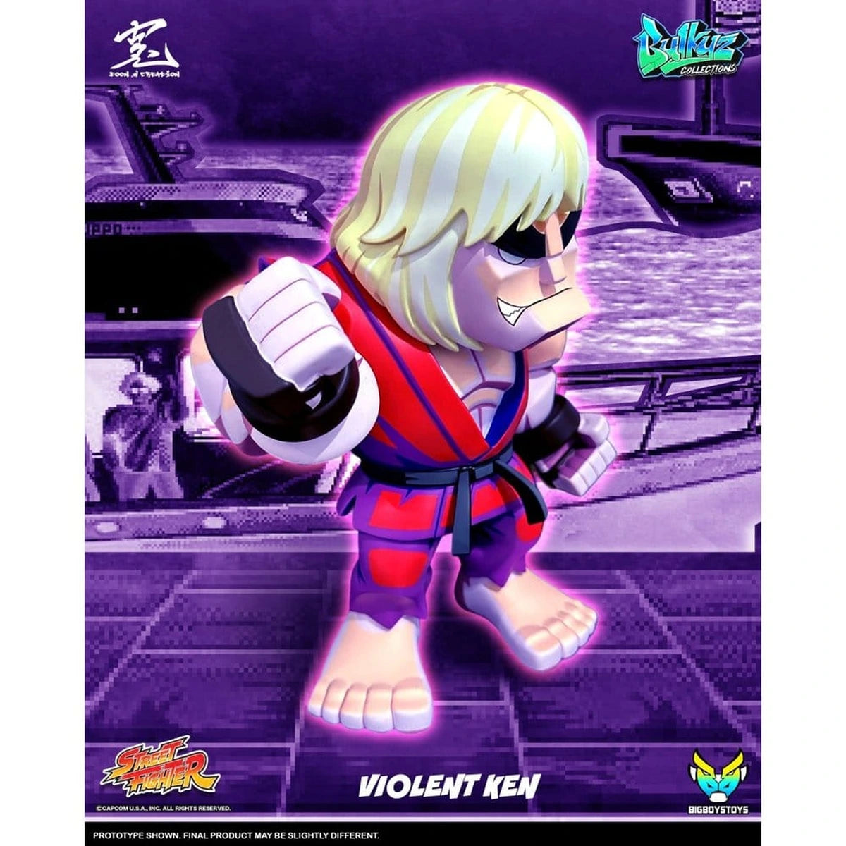 Street Fighter Bulkyz figurine vinyle Violent Ken 30 cm - Image 4