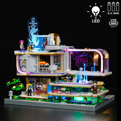 Lumibricks Cyberpunk Neoncity 17013 Neon Elite Louge - Image 1