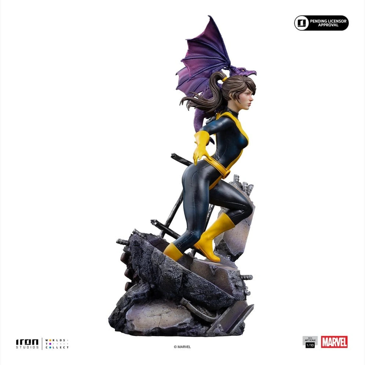 Marvel Kitty Pride & Lockheed X-Men Comics BDS Art Scale statuette 1/10 Kitty Pride & Lockheed 24 cm - Image 4