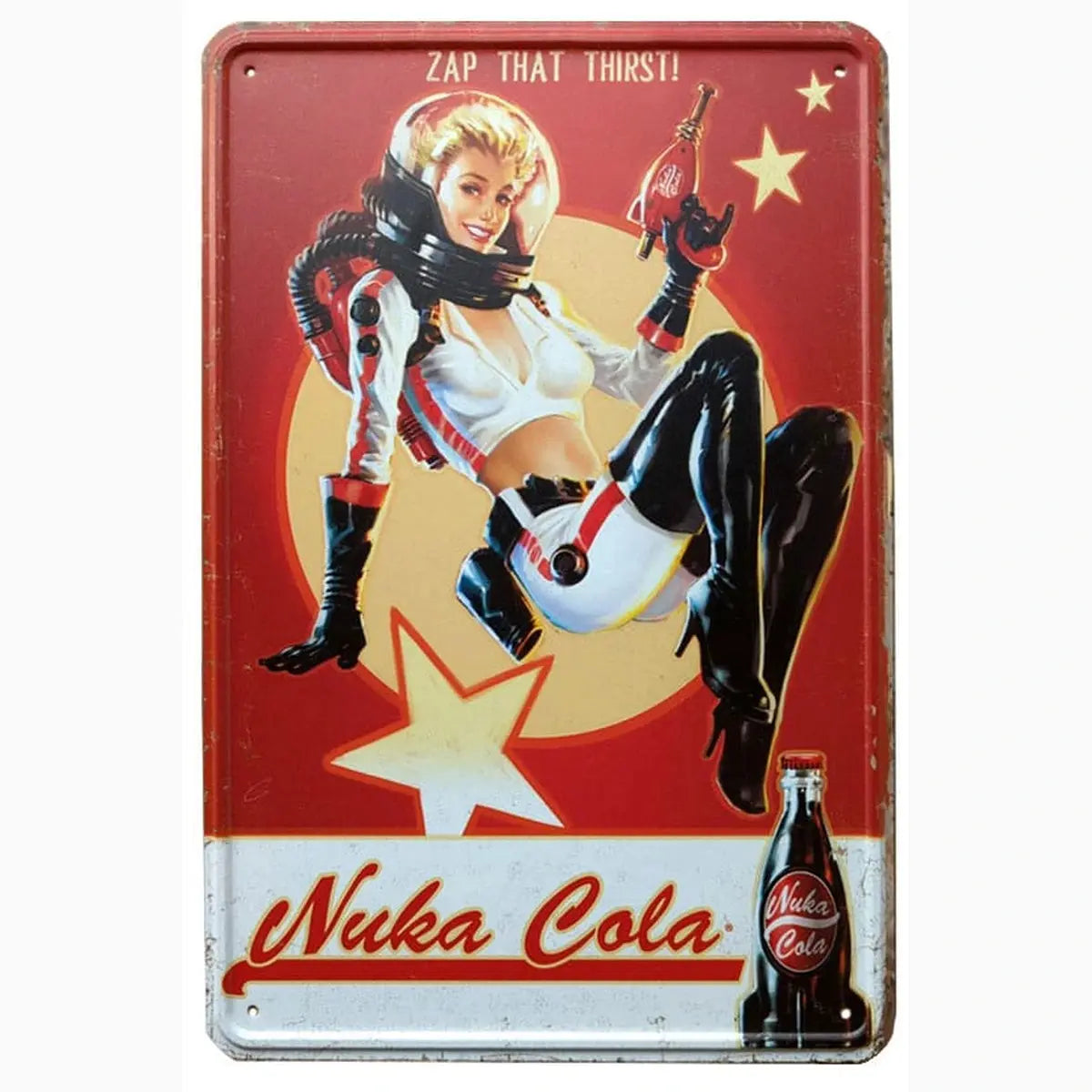 Fallout panneau métal Nuka Cola Girl - Image 1