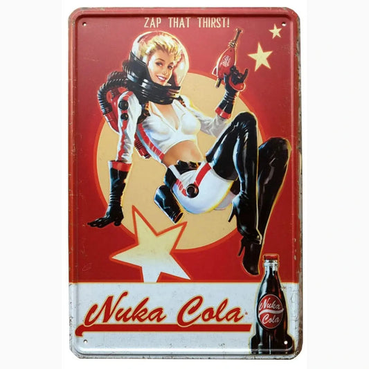 Fallout panneau métal Nuka Cola Girl - Image 1