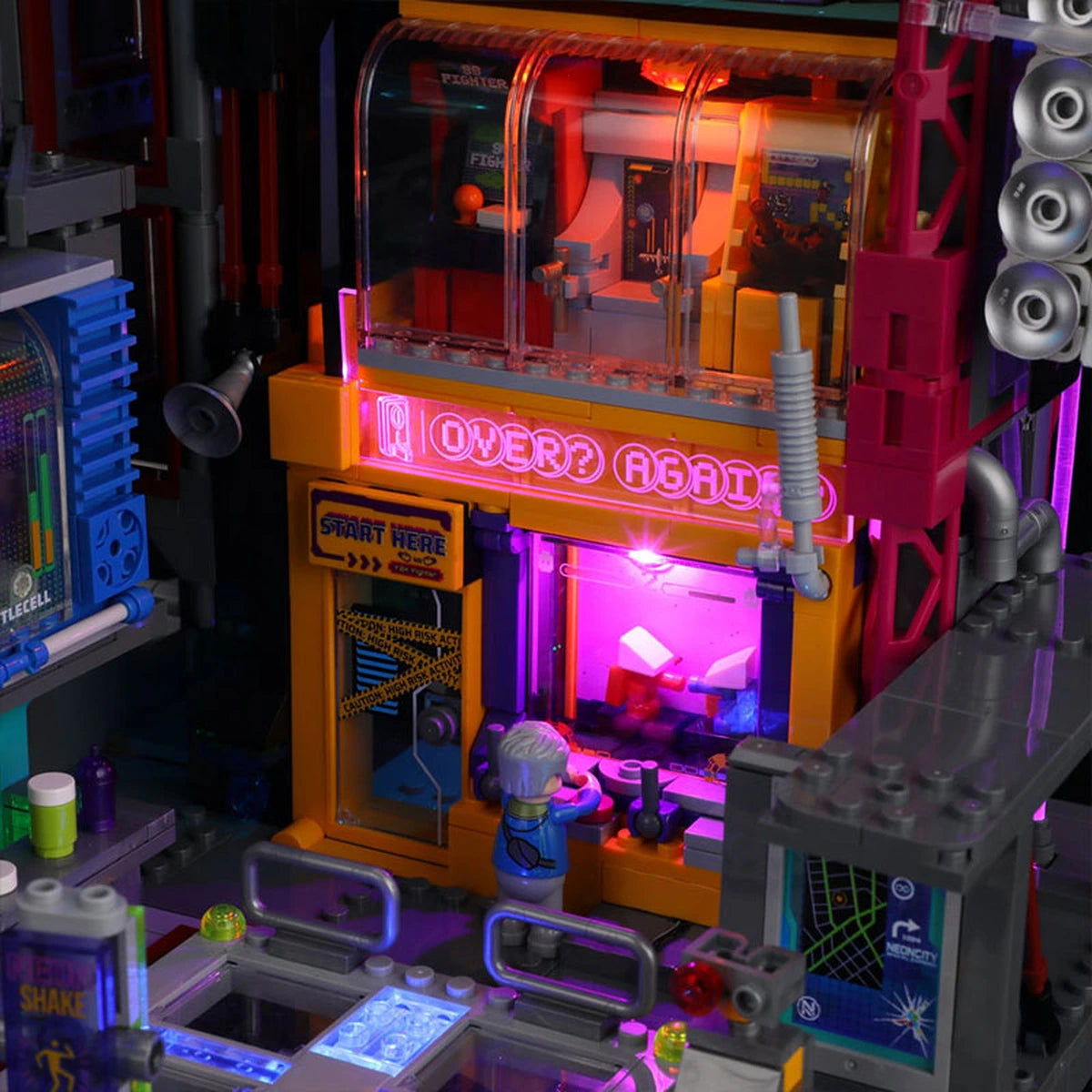 Lumibricks Cyberpunk Neoncity 17005 Game Stack - Image 3