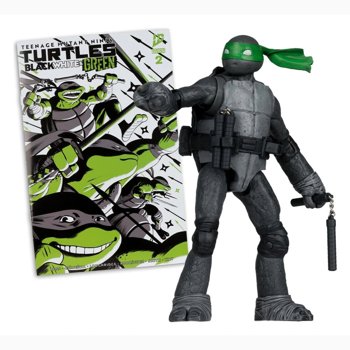 Tortues Ninja Page Punchers figurine Michelangelo (Black White & Green) (Red Platinum Edition) 13 cm - Image 3