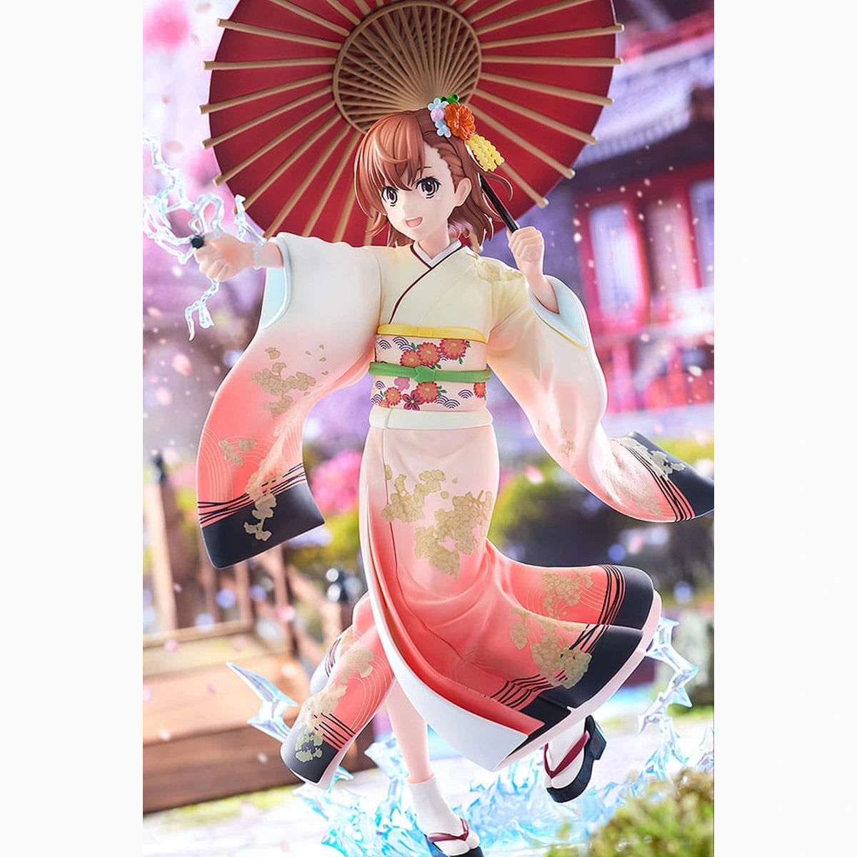 A Certain Scientific Railgun T statuette 1/7 Mikoto Misaka Furisode Kimono Ver. 28 cm - Image 5