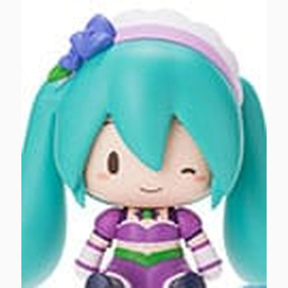 Character Vocal Series 01: Hatsune Miku figurine Fuwa Petit Chibi Hatsune Miku x Love and Berry Dress Up and Dance! Sparkly Purple 8 cm - Image 2