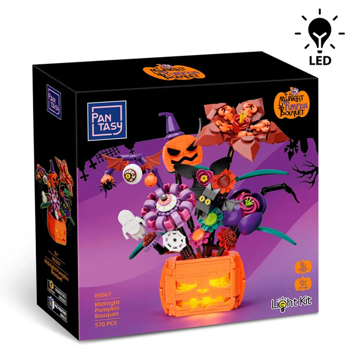 Holiday Series 85067 Halloween Midnight Pumkin Bouquet - Image 1