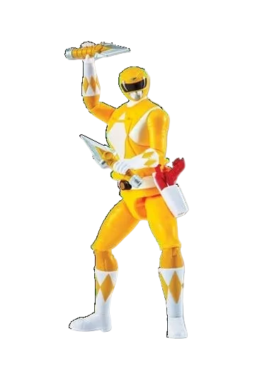 Power Rangers Season 2 Auto-Morphin figurine Yellow Ranger Playmates
