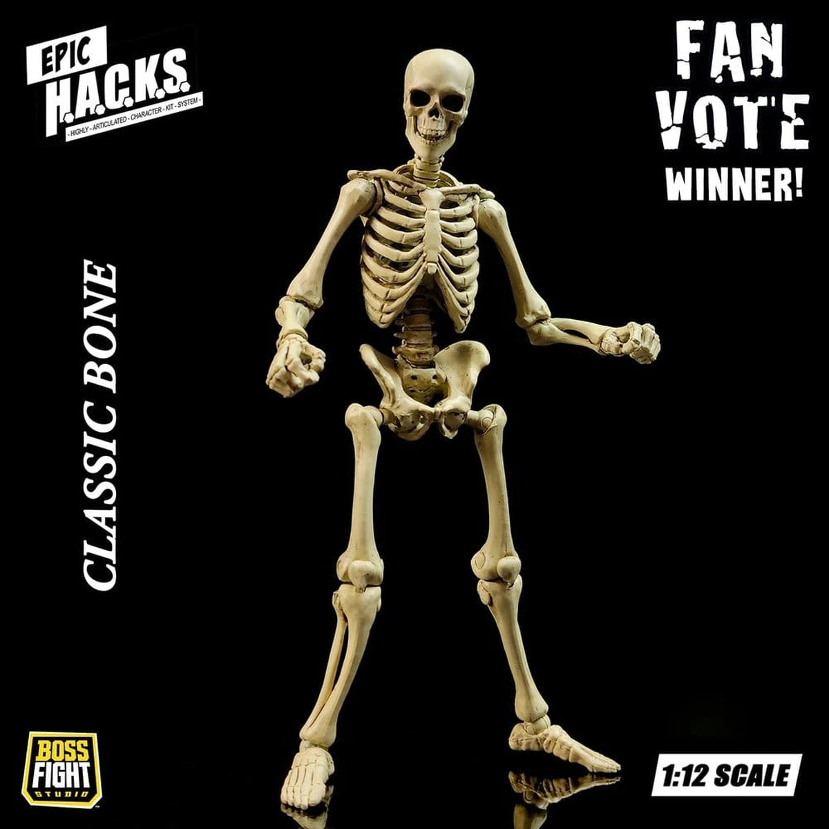 Epic H.A.C.K.S. figurine 1/12 Skeleton Blank Classic Bone - Image 5