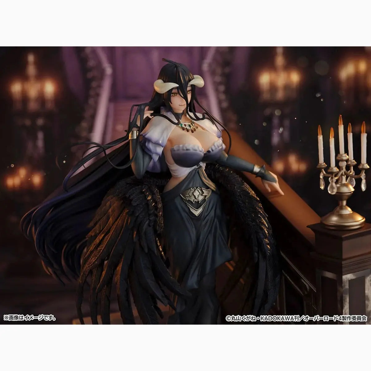 Overlord statuette PVC SHIBUYA SCRAMBLE FIGURE 1/7 Albedo Jet Black Dress Ver. 28 cm - Image 4