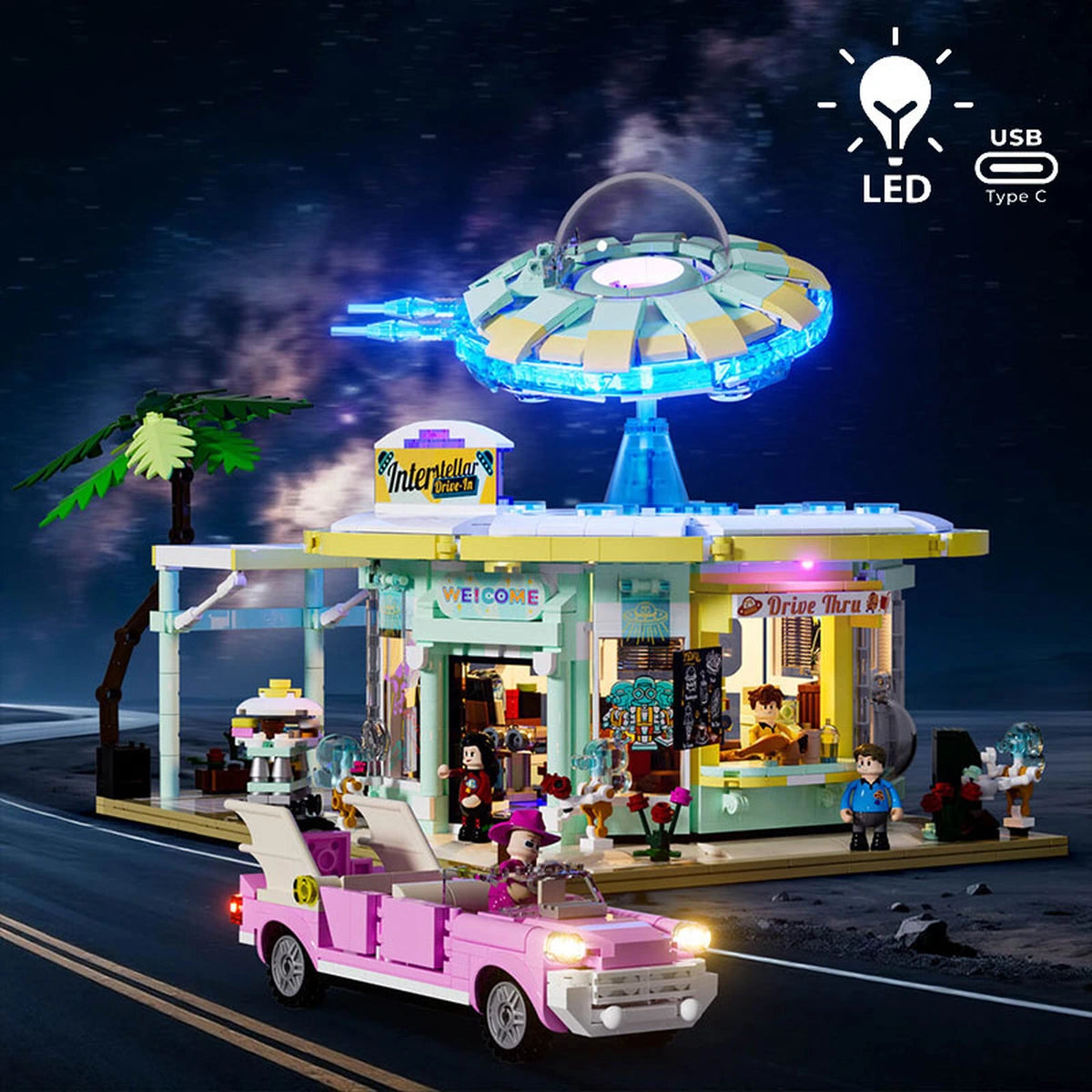 Lumibricks Road Trip 18006 Interstellar Drive-In - Image 1