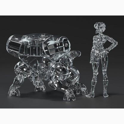 Ghost in the Shell Plastic Model Kit PLAMAX minimum factory Motoko Kusanagi avec Fuchikoma: Thermoptic Camouflage Ver. 8 cm - Image 4