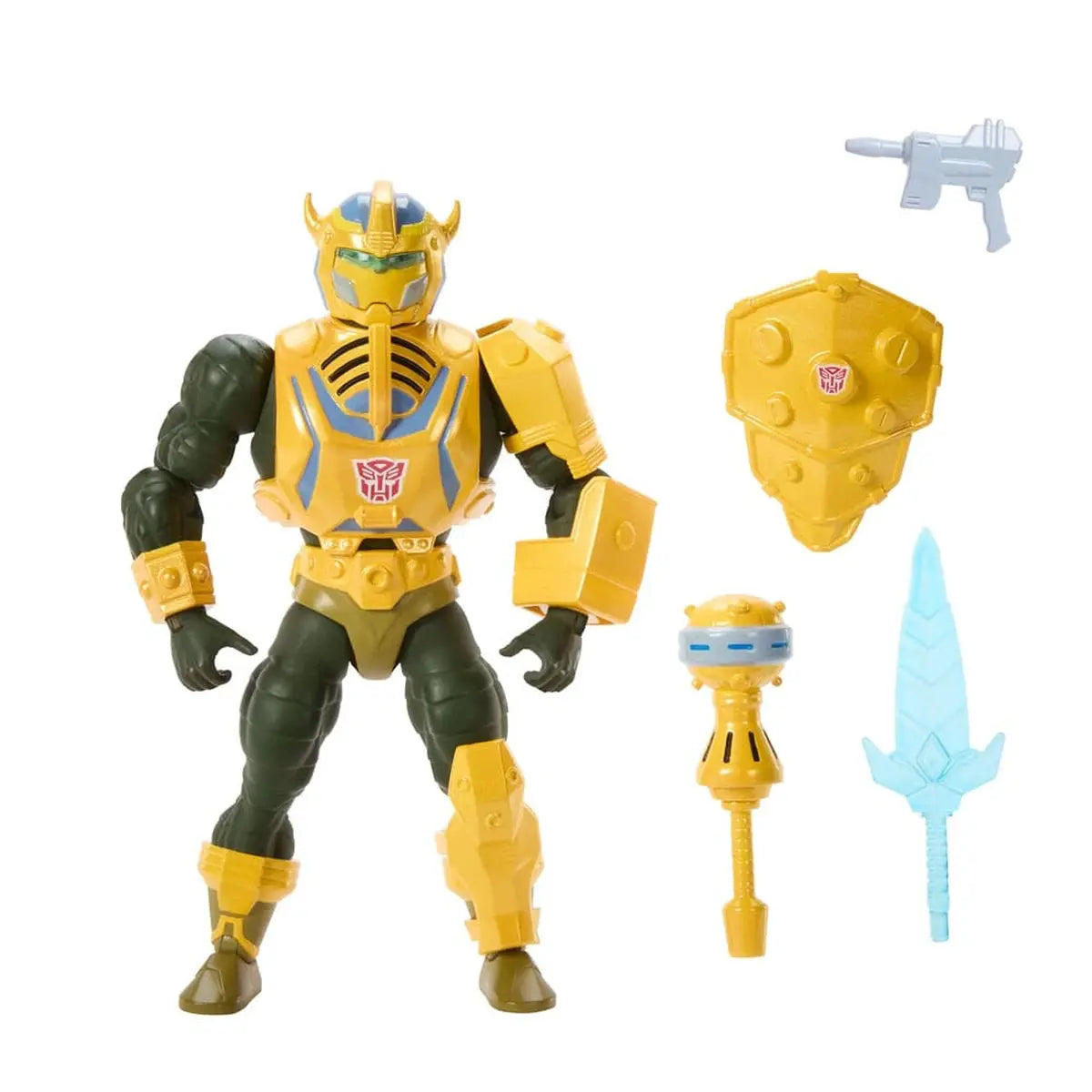 Masters of the Universe x Transformers figurine Bumblebee Armor Man-At-Arms heo European Exclusive 14 cm - Image 4