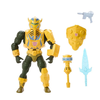 Masters of the Universe x Transformers figurine Bumblebee Armor Man-At-Arms heo European Exclusive 14 cm - Image 4