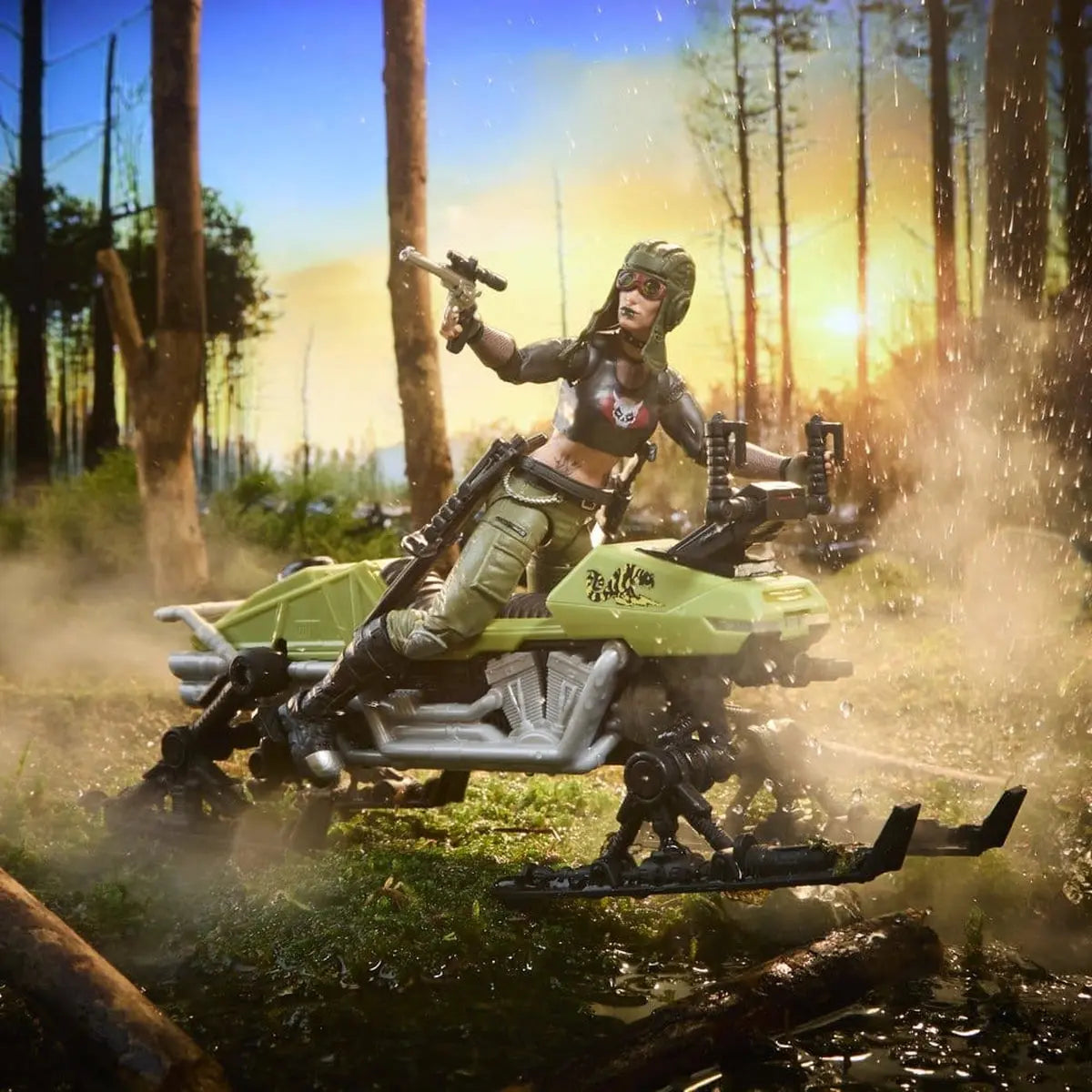 G.I. Joe Classified Series figurine et véhicule #194 Zanya et Dreadnok Chameleon (Swamp Skier) 15 cm - Image 7