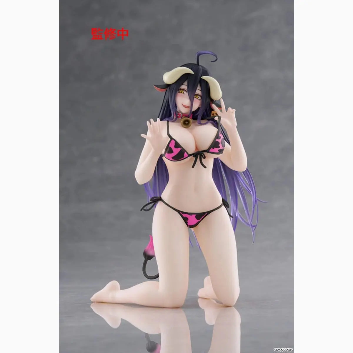 Overlord statuette PVC Desktop Cute Figure Albedo Cow-Print Swimsuit Ver. Renewal 13 cm - Image 4