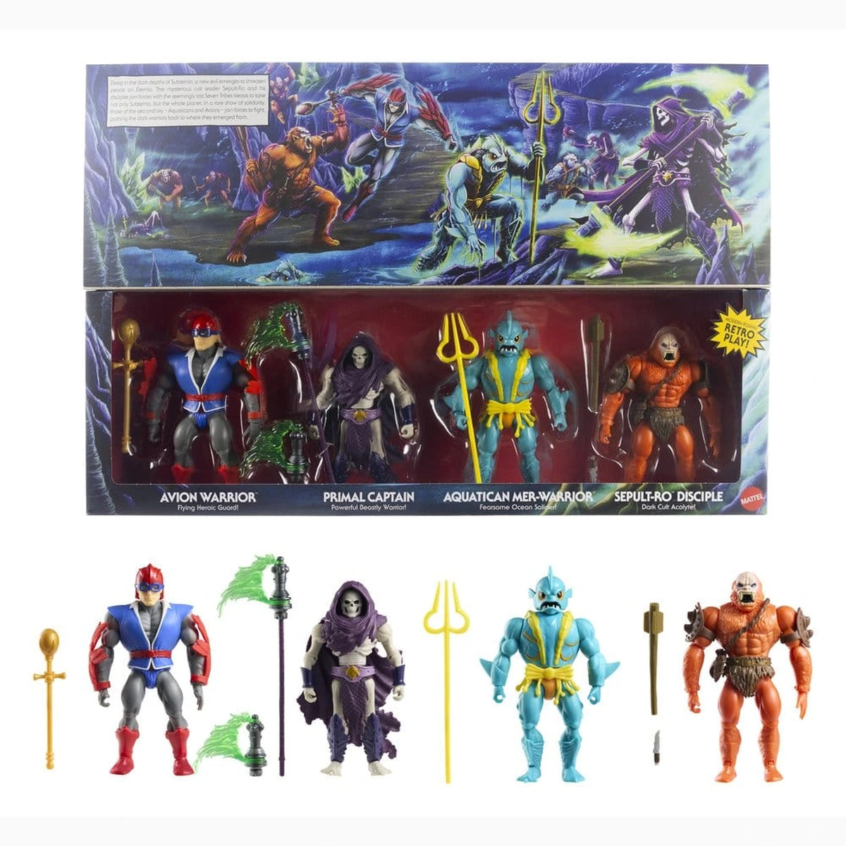Masters of the Universe Origins pack 4 figurines Battle for Subternia 14 cm - Image 3