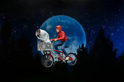 E.T  l'extra-terrestre figurine Elliott & E.T on Bicycle 13cm Neca