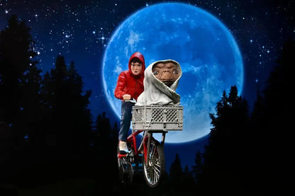 E.T  l'extra-terrestre figurine Elliott & E.T on Bicycle 13cm Neca