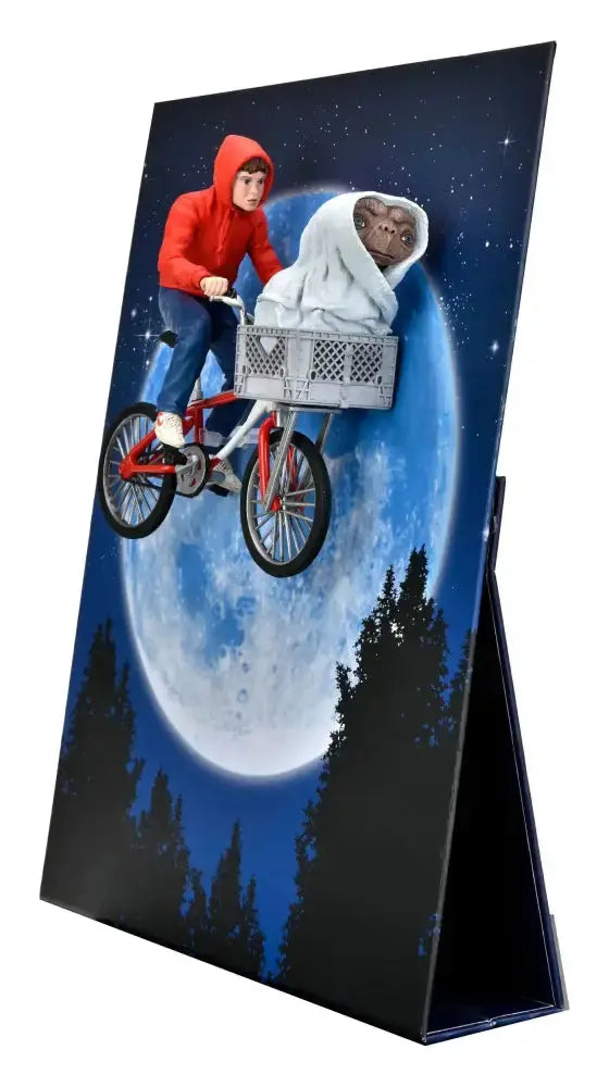 E.T  l'extra-terrestre figurine Elliott & E.T on Bicycle 13cm Neca