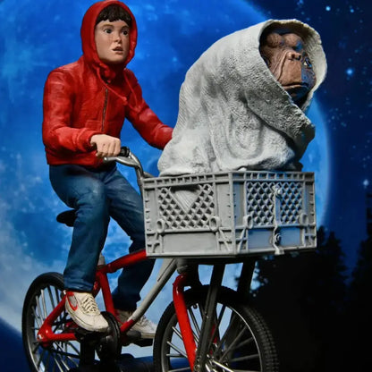 E.T  l'extra-terrestre figurine Elliott & E.T on Bicycle 13cm Neca