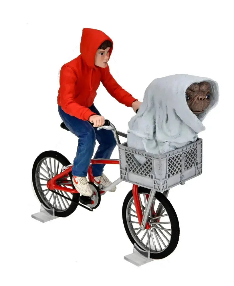 E.T  l'extra-terrestre figurine Elliott & E.T on Bicycle 13cm Neca