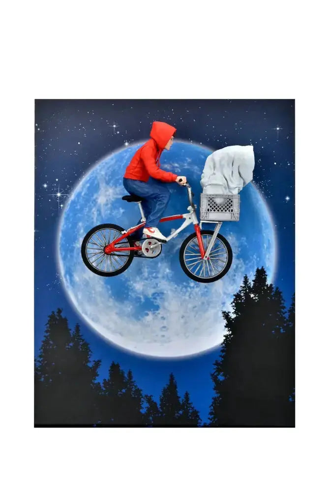 E.T  l'extra-terrestre figurine Elliott & E.T on Bicycle 13cm Neca