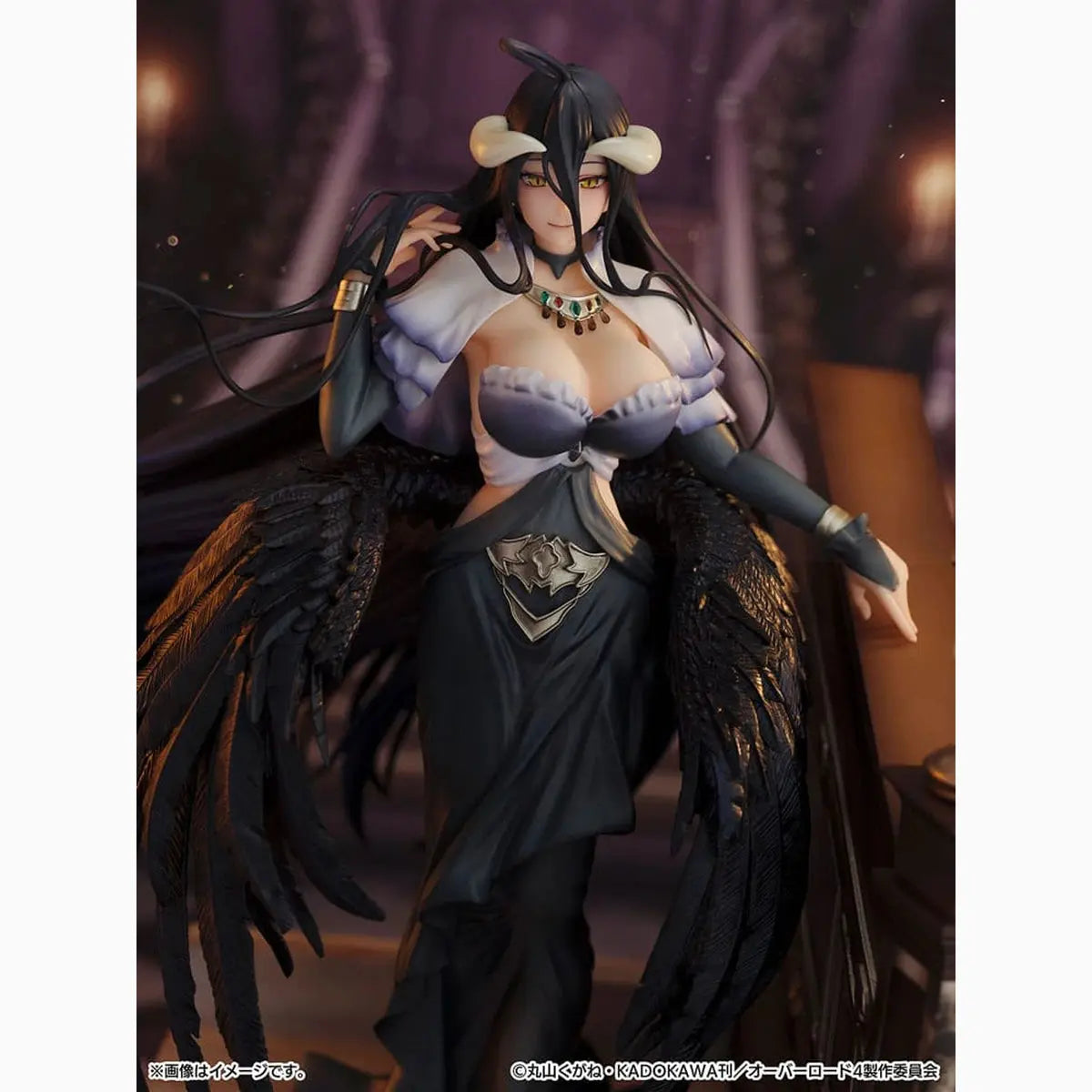 Overlord statuette PVC SHIBUYA SCRAMBLE FIGURE 1/7 Albedo Jet Black Dress Ver. 28 cm - Image 5