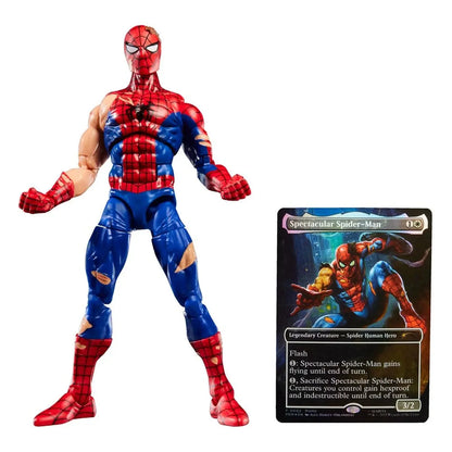 Marvel Legends Magic: The Gathering figurine Battle-Damaged Spider-Man (avec carte premium exclusive) 15 cm - Image 3