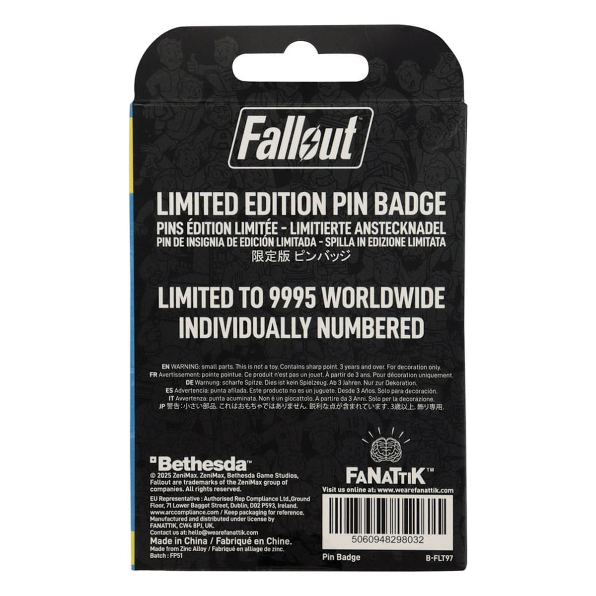 Fallout pin's Charisma Boy Limited Edition - Image 3