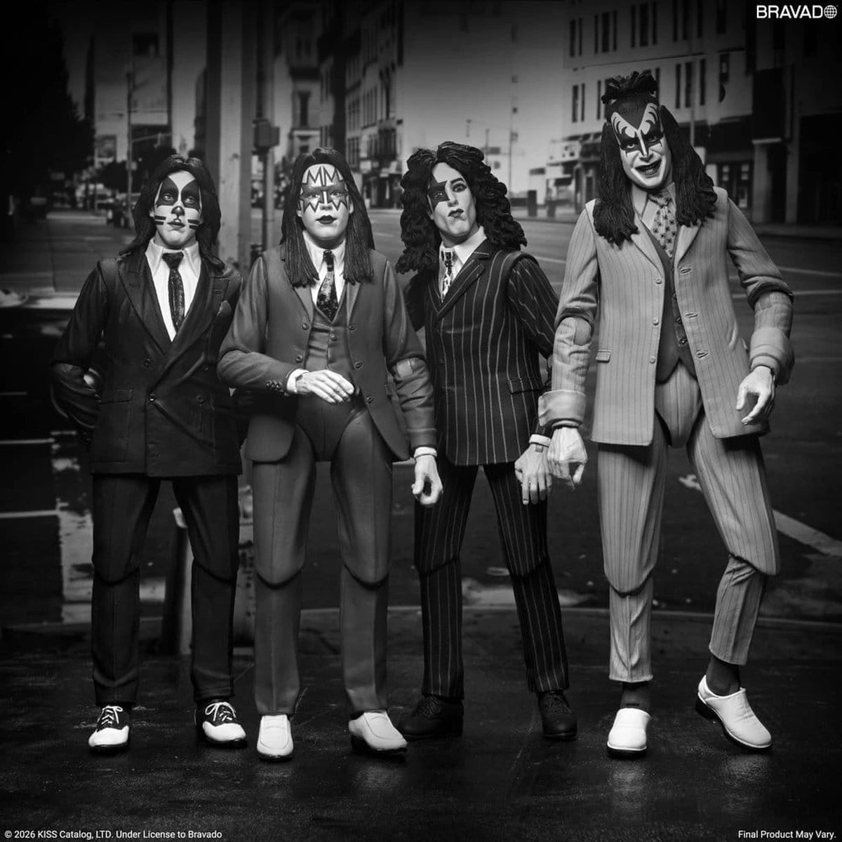 KISS pack 4 figurines Dressed to Kill Album Cover 18 cm - Image 5