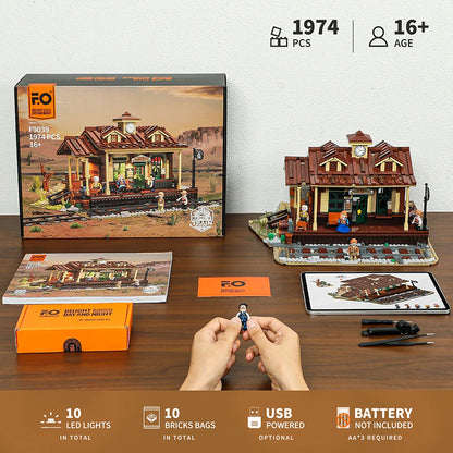 Lumibricks The Old West 14004 West Train Station 1974Pcs - Image 4