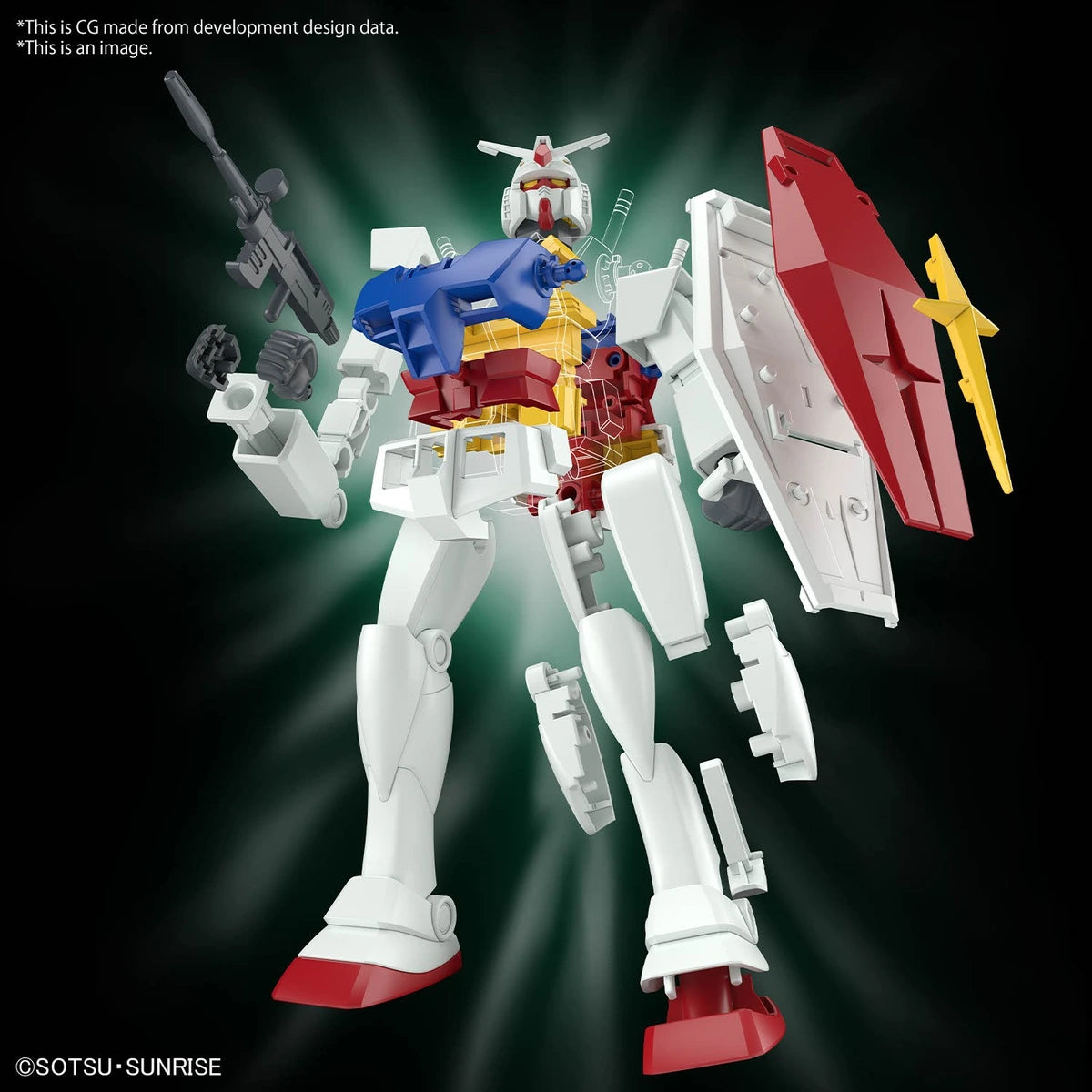 Gundam Gunpla Best Mecha Collection Entry Grade 1/144 RX-78-2 Gundam Revival - Image 3