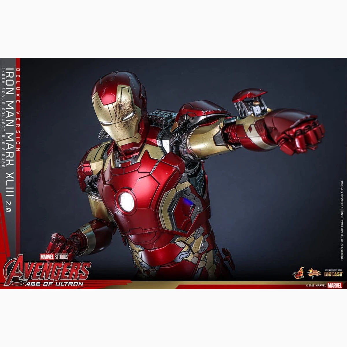 Avengers : L'Ère d'Ultron figurine Movie Masterpiece Diecast 1/6 Iron Man Mark XLIII (2.0) (Deluxe Version) 32 cm - Image 7