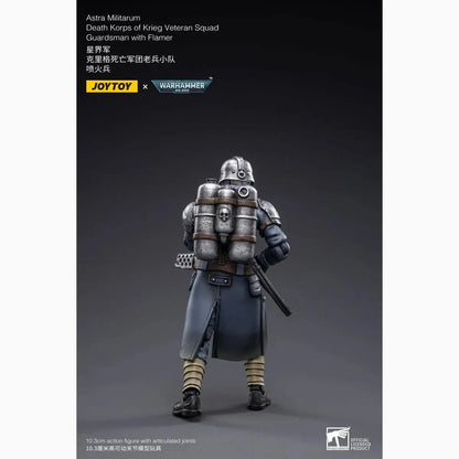 Warhammer 40k figurine 1/18 Death Korps of Krieg Veteran Squad Guardsman with Flamer 10 cm - Image 6