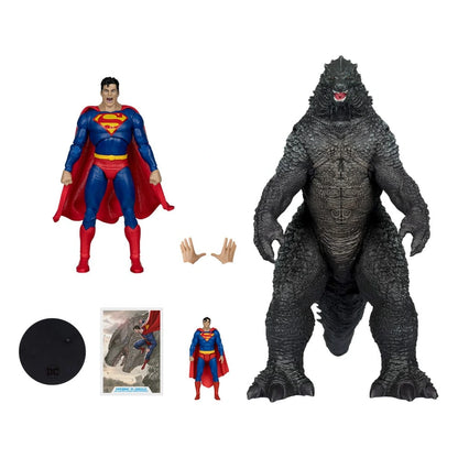 DC Justice League Monsterverse DC Multiverse pack de 2 figurines Superman Vs. Godzilla 30 cm - Image 6