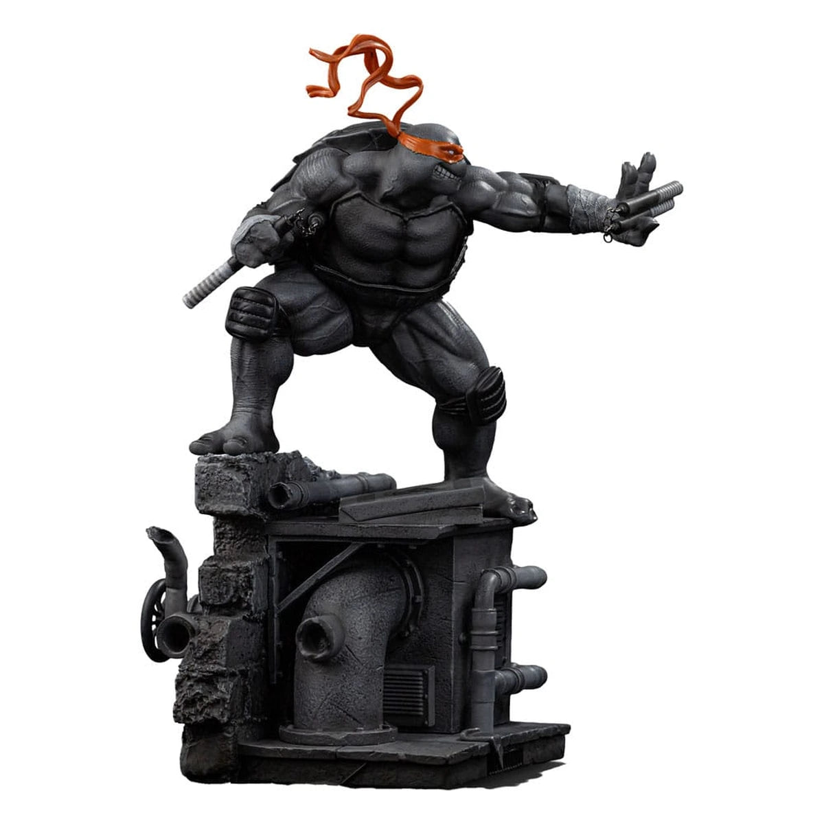 Tortues Ninja statuette 1/10 Art Scale Michelangelo Black and White Variant 26 cm heo exclusive - Image 1