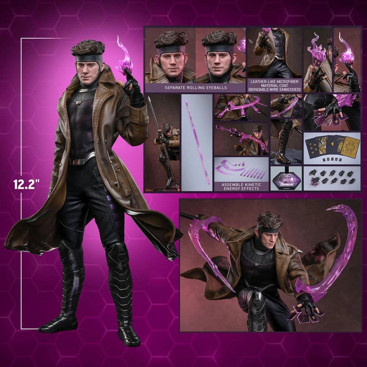 Avengers: Doomsday Movie Masterpiece figurine 1/6 Gambit 31 cm - Image 4